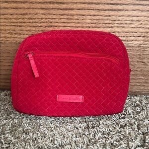 Vera Bradley Quilted Red Large Cosmetic Case